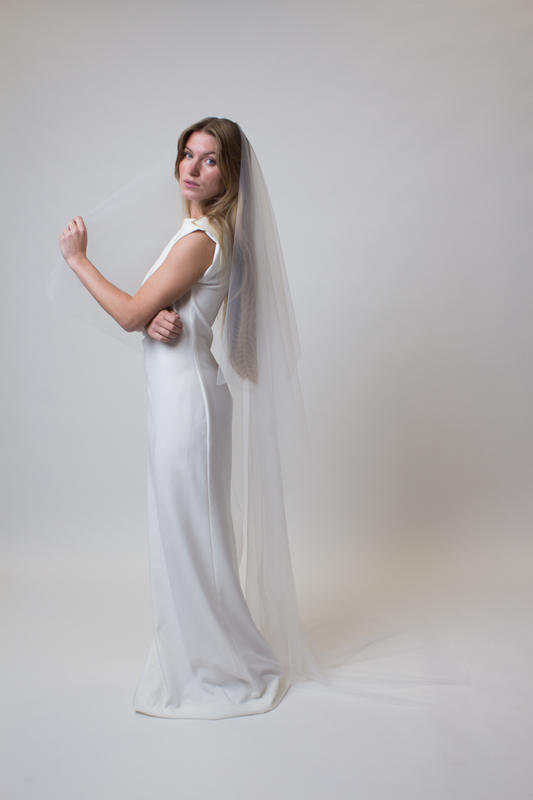 Veil with a blusher