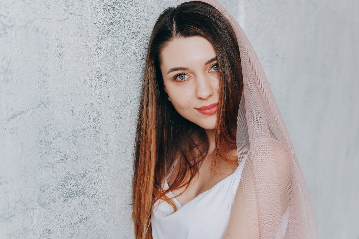 Blush English Net veil