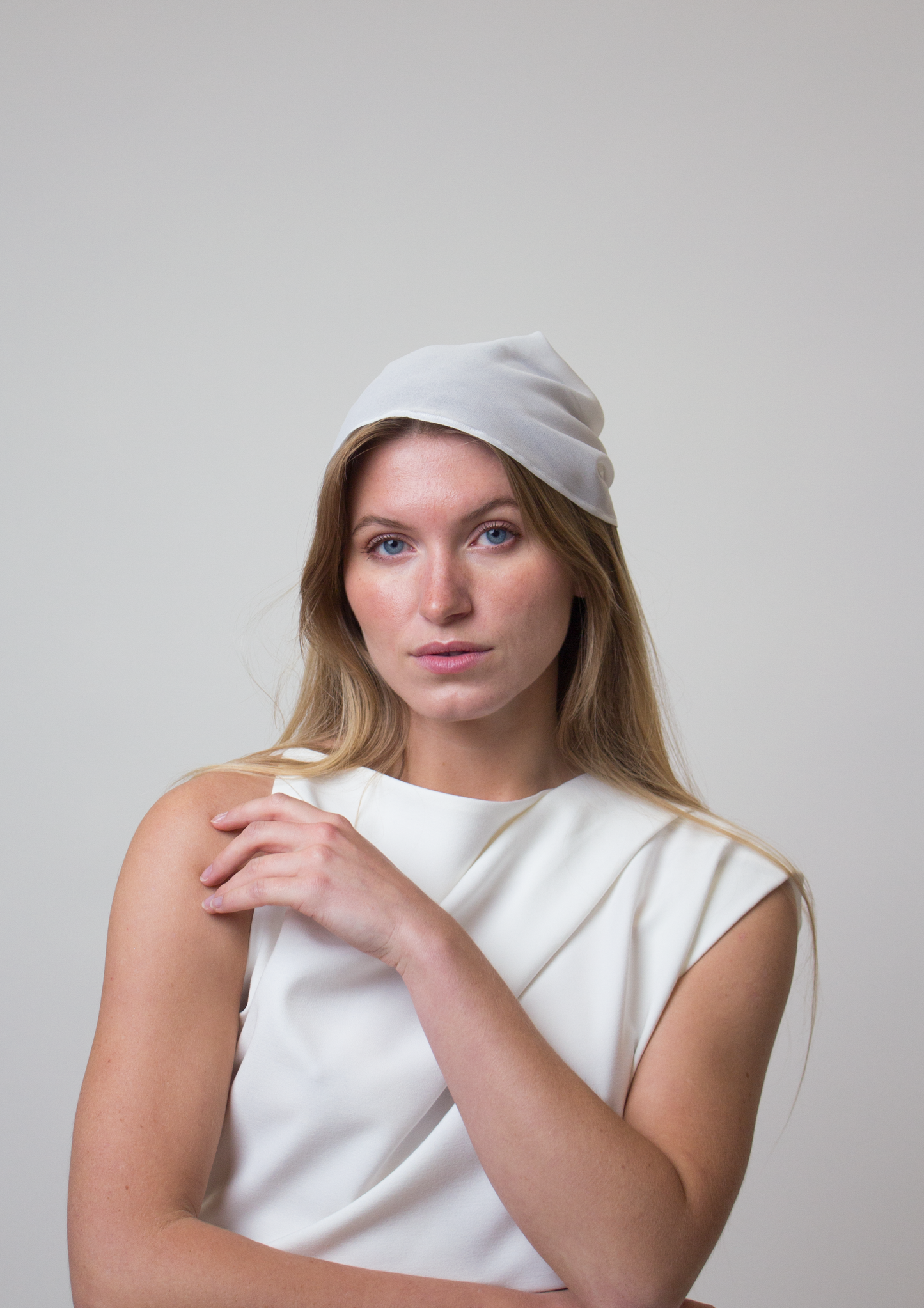 Chiffon bridal bandana veil