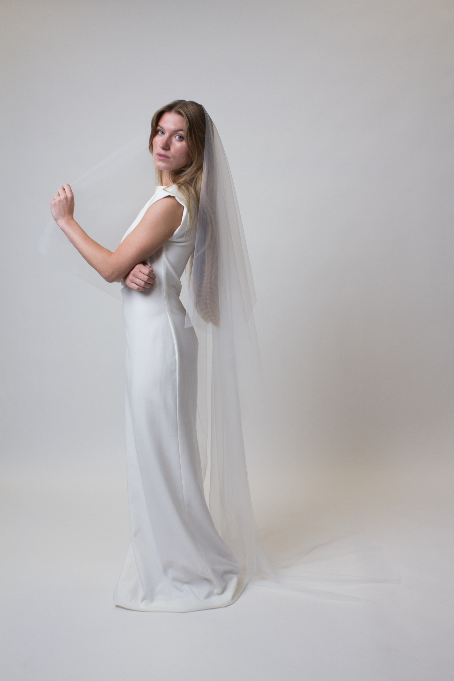 Veil with a blusher