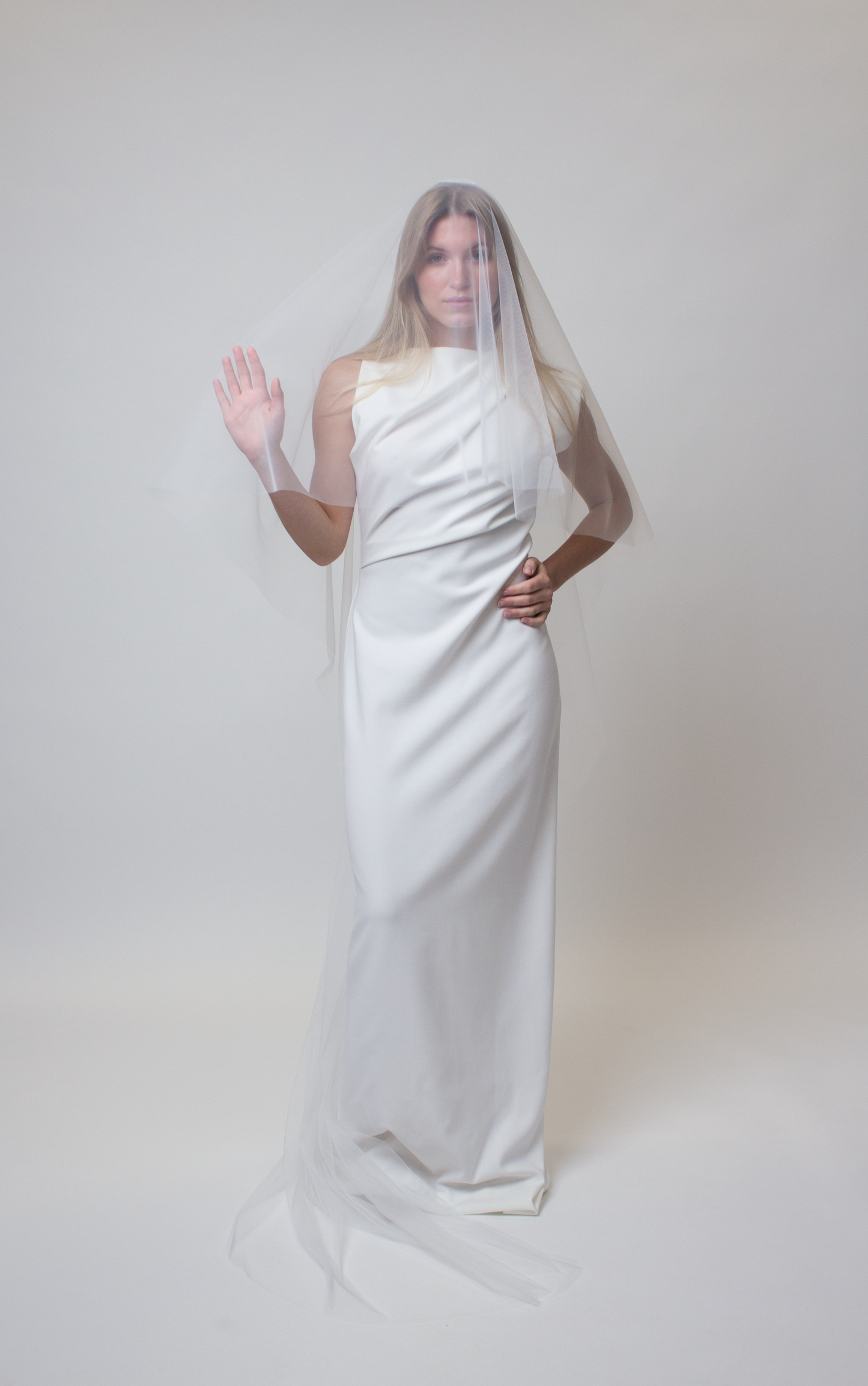 Veil with a blusher