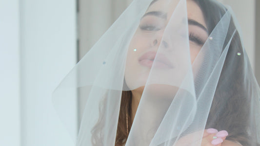 Crystal drop veil