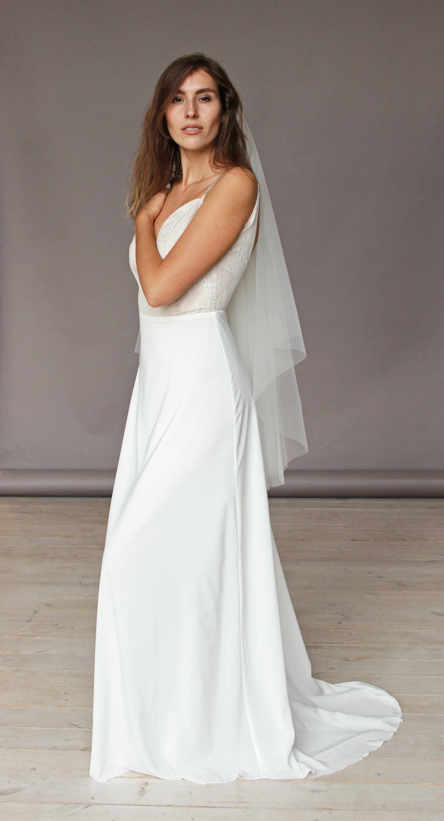 Veil with a blusher